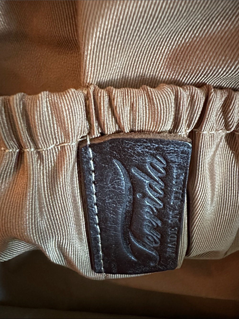 Terrida Genuine Calf Leather Toiletry Travel Bag Made in Italy Brown Zip Top NWT - Picture 12 of 14